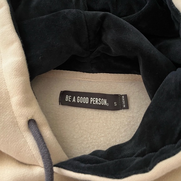 Be A Good Person Signature Hoodie - Cream/Coffee - Picture 4 of 6